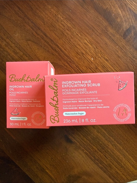 bushbalm Other - Bushbalm Watermelon Sugar Ingrown Hair Exfoliating Scrub and oil new